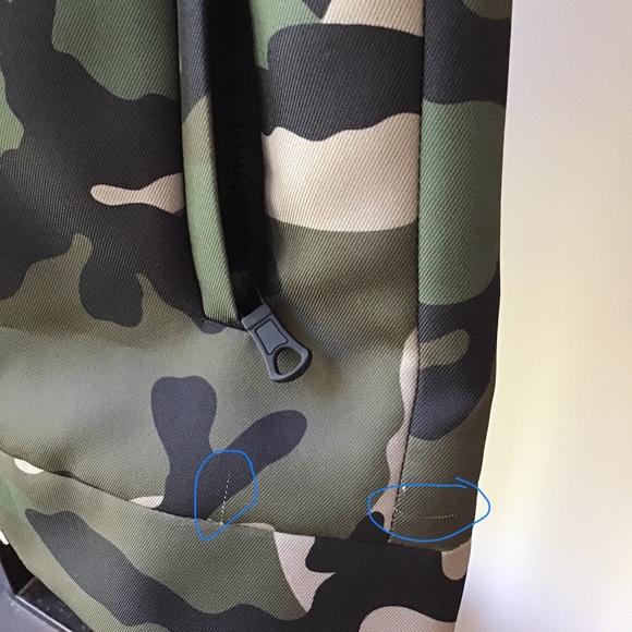Valentino NWT Camo Jacket with Blue Contrast Detailing Full Zip Army - Picture 15 of 15